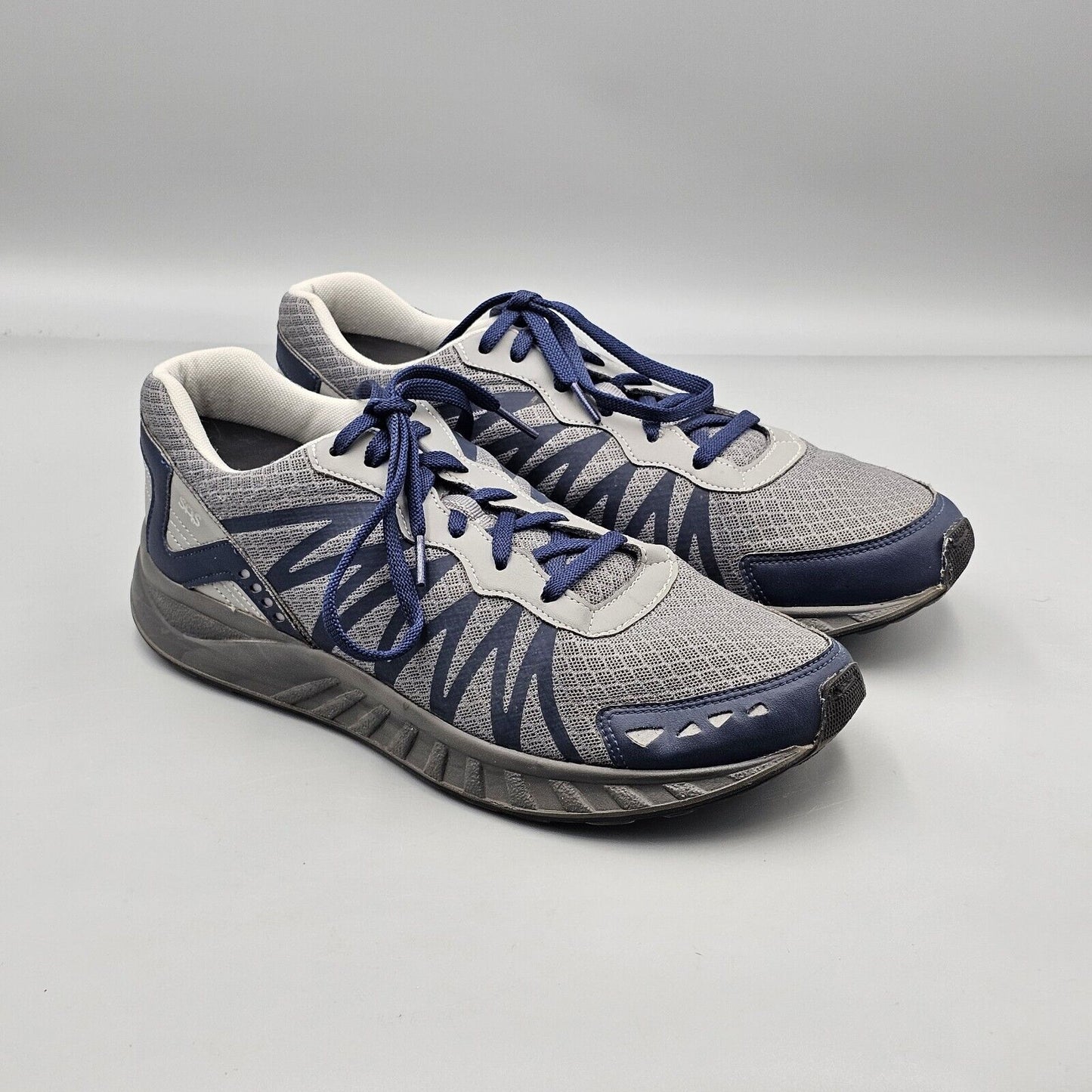 SAS Men's Size 11 N US Pursuit Grey Blue Running Athletic Comfort Sneakers READ