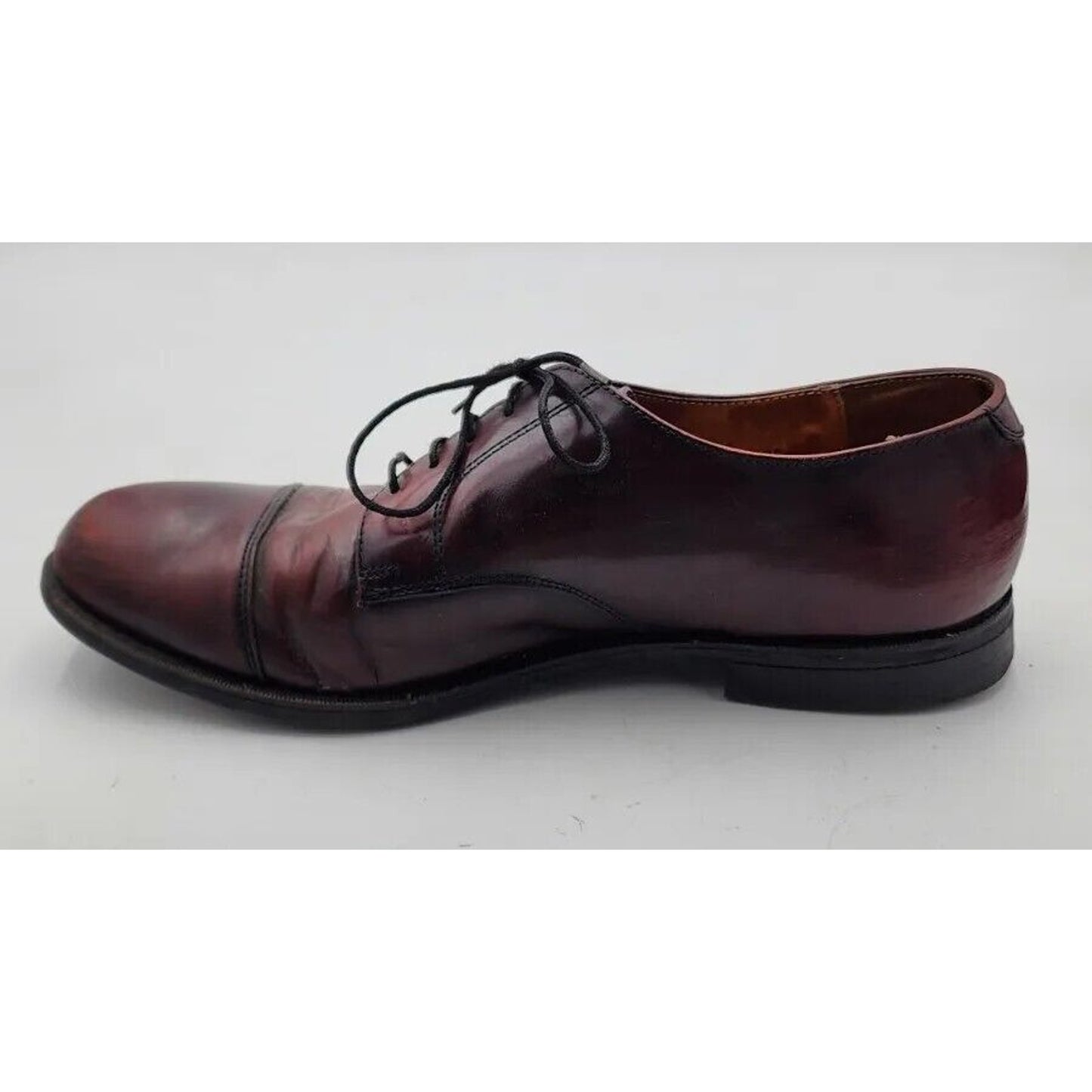 Cole Haan Men's Size 12 D Crafted In Maine Burgundy Leather Oxfords Dress Shoes