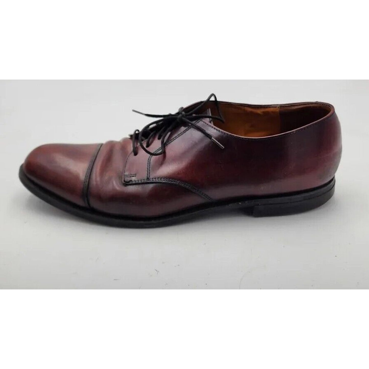Cole Haan Men's Size 12 D Crafted In Maine Burgundy Leather Oxfords Dress Shoes