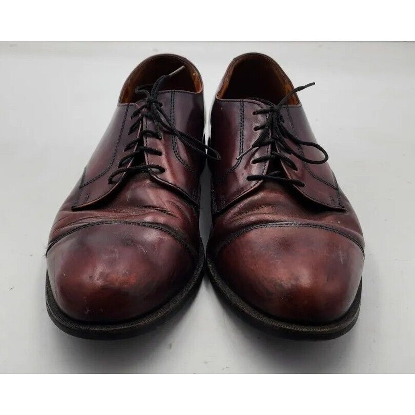 Cole Haan Men's Size 12 D Crafted In Maine Burgundy Leather Oxfords Dress Shoes