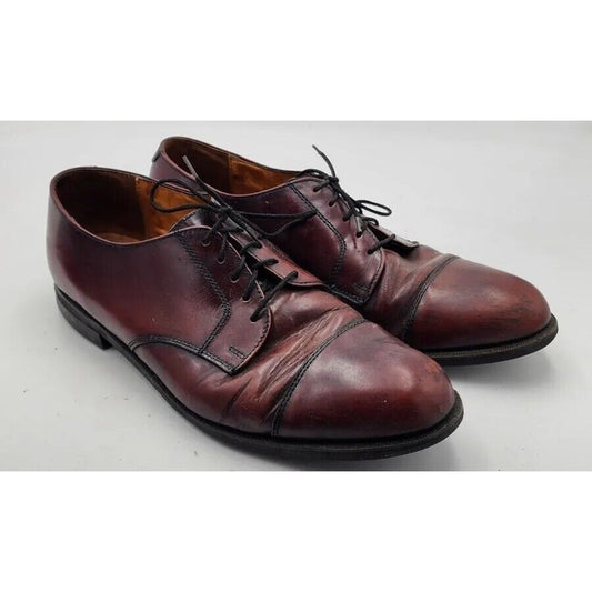 Cole Haan Men's Size 12 D Crafted In Maine Burgundy Leather Oxfords Dress Shoes
